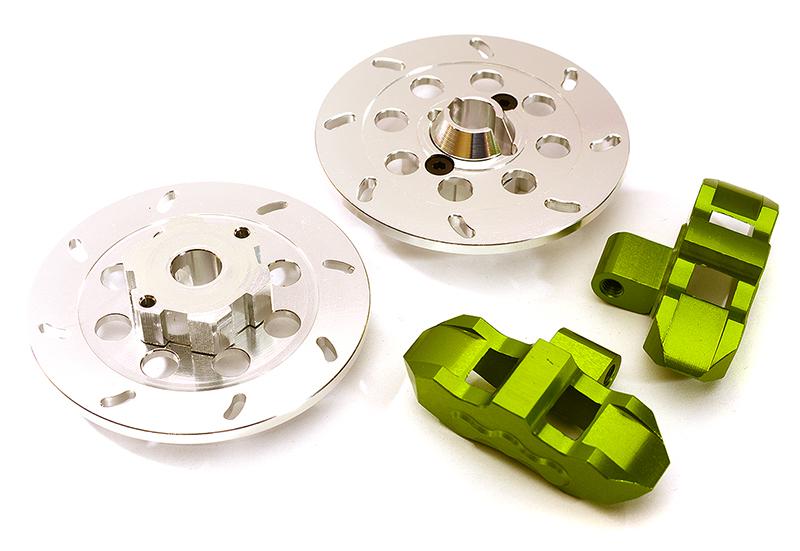 C28568GREEN Billet Machined Brake Disc (2) for Traxxas 1/7 Unlimited Desert Racer 8569 - Image 1