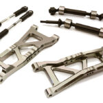 Billet Extended Rear Suspension Kit+Drive Shafts for Traxxas 1/10 Slash 2WD 2555