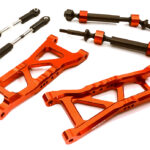 Billet Extended Rear Suspension Kit+Drive Shafts for Traxxas 1/10 Slash 2WD 2555