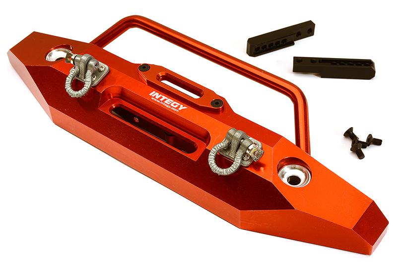 C28578RED Realistic Front Alloy Bumper for Traxxas TRX-4 w/ 43mm Mount - Image 1