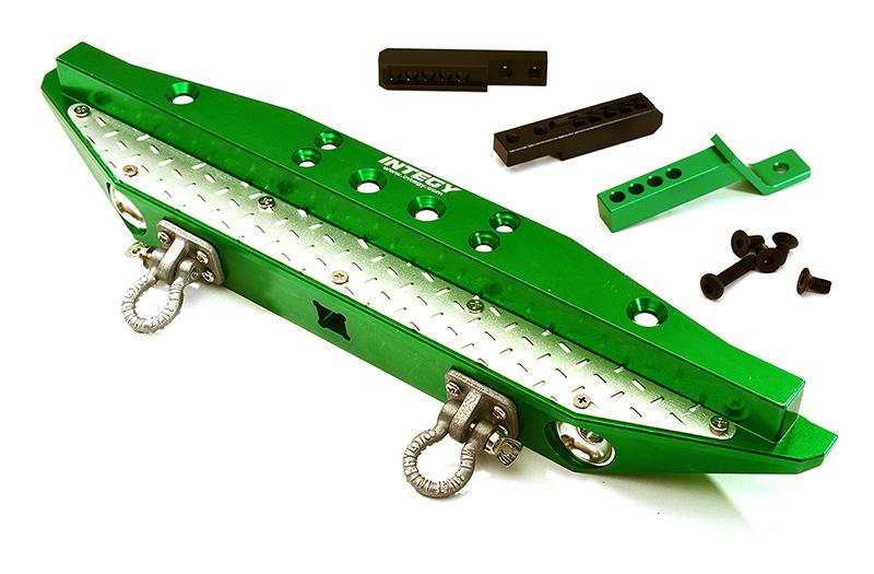 C28579GREEN Realistic Rear Alloy Bumper for Traxxas TRX-4 w/ 43mm Mount - Image 1