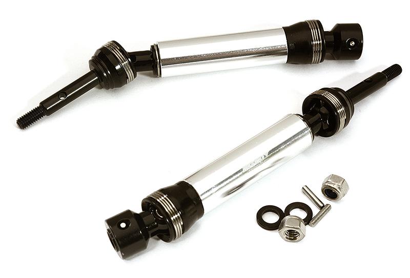 C28583SILVER XHDv2 Steel Rear Universal Drive Shafts for 1/10 Slash 4X4 & Stampede 4X4 6852X - Image 1