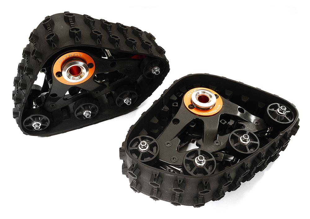 C28592ORANGE T3 Snowmobile & Sandmobile Rear Conversion for Axial Wraith 2.2 Rock Racer - Image 1