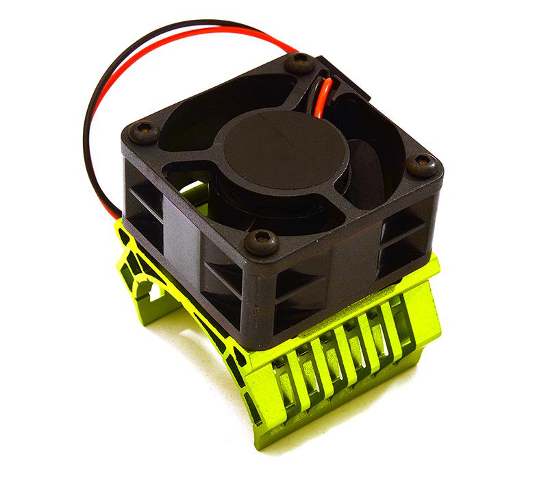 C28597GREEN 36mm Motor Heatsink+40x40mm Cooling Fan 16k rpm for Most 1/10 On-Road & Off-Road - Image 1