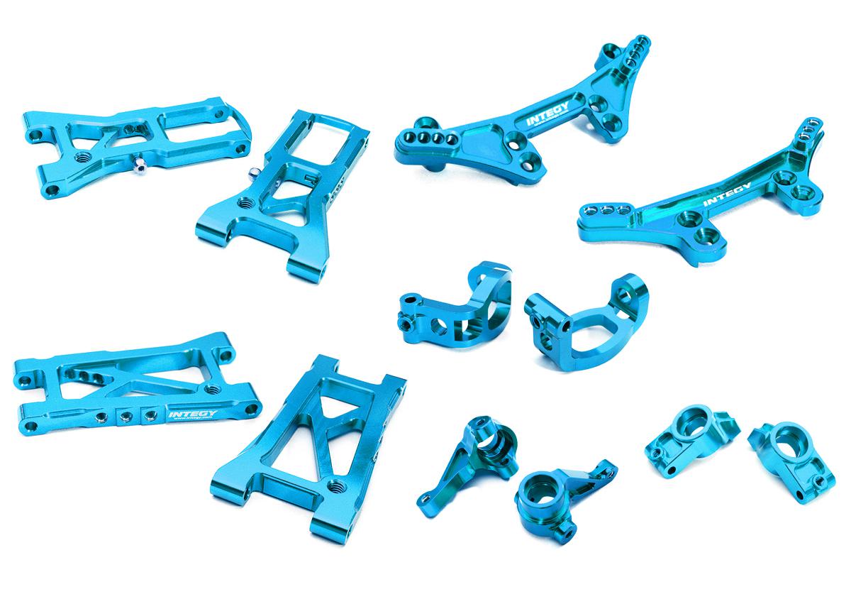C28618LIGHTBLUE Billet Machined Suspension Kit for Tamiya 1/10 TA07 PRO - Image 1