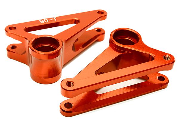C28628RED Billet Machined Alloy 90T PRO2 Front Rocker Arms for 1/10 E-Revo 2.0 5358 - Image 1