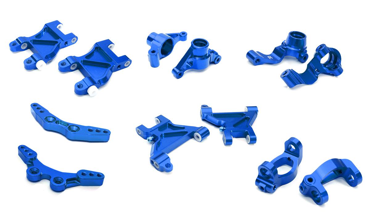 C28630BLUE Billet Machined Suspension Kit for Tamiya 1/10 M-07 - Image 1