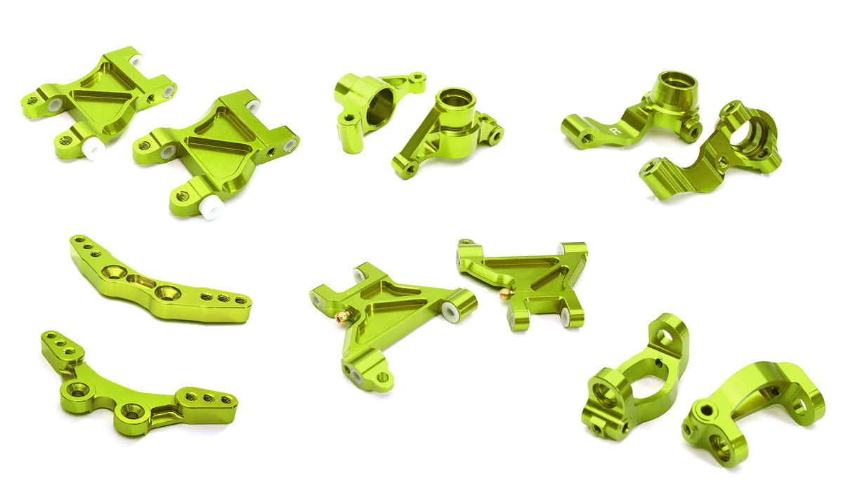 C28630GREEN Billet Machined Suspension Kit for Tamiya 1/10 M-07 - Image 1