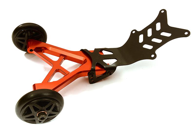 C28691RED Billet Machined Wheelie Bar for Traxxas T-Maxx Monster Truck - Image 1