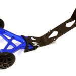 Blue Billet Machined Wheelie Bar for Traxxas E-Revo 2.0 (1/10 Scale)