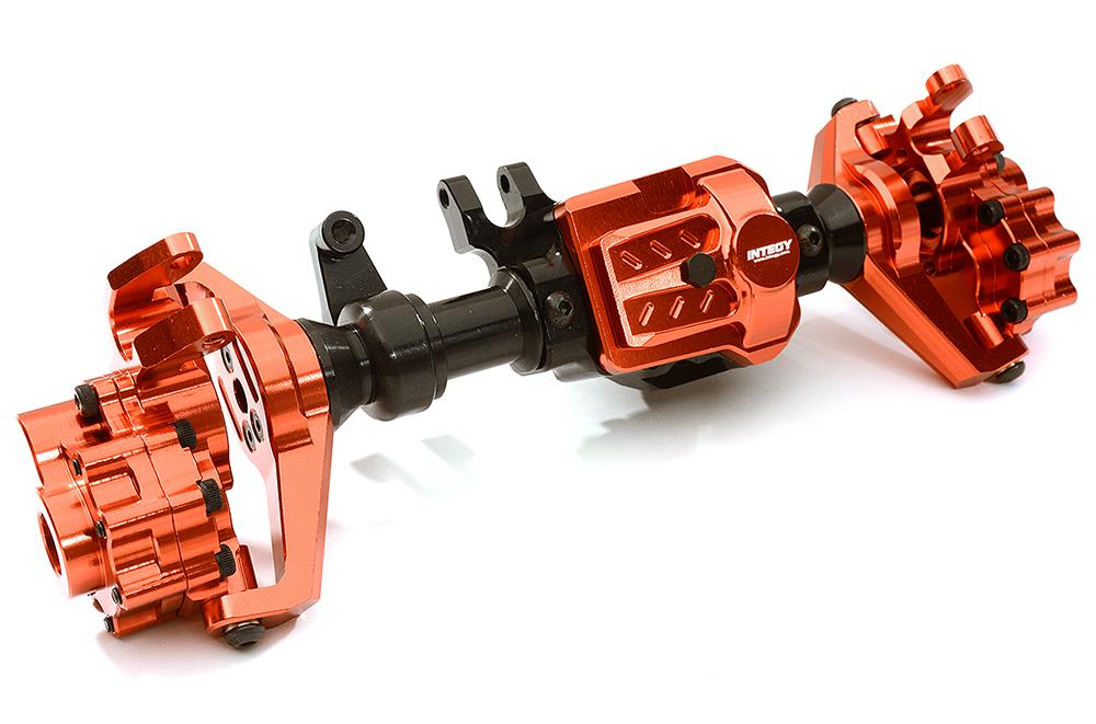 C28704BLACK Billet Machined Front Portal, Axle Housings & Uprights for Traxxas TRX-4 Crawler - Image 1