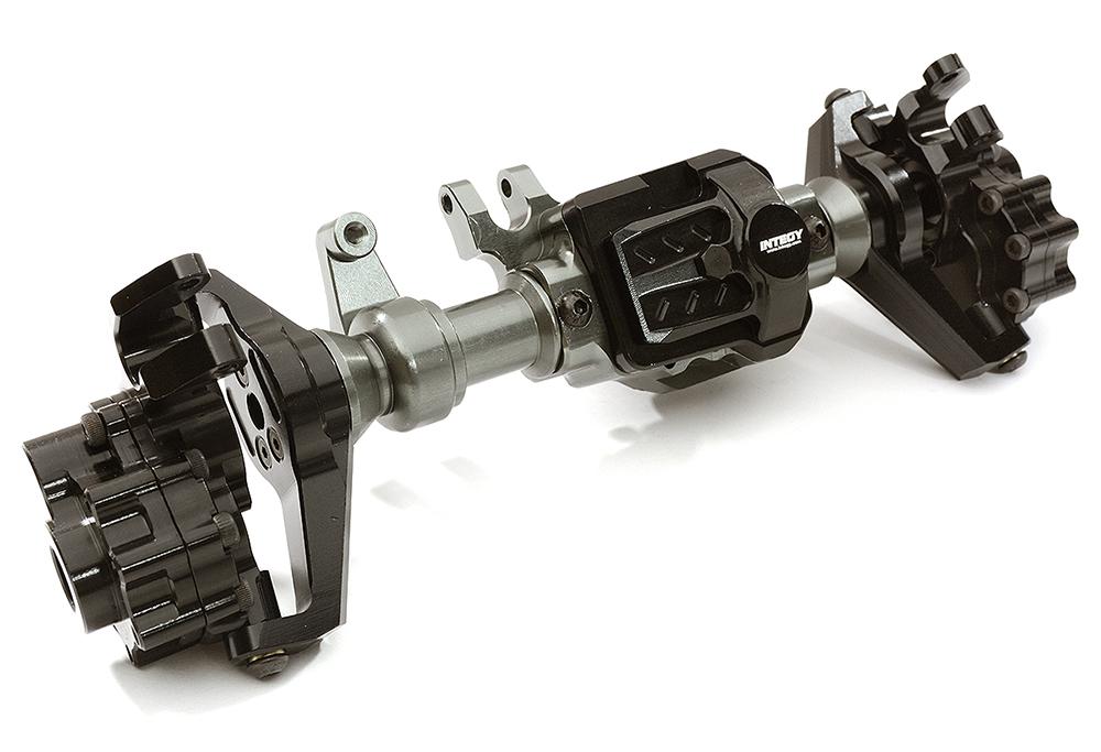 C28704GUN Billet Machined Front Portal, Axle Housings & Uprights for Traxxas TRX-4 Crawler - Image 1