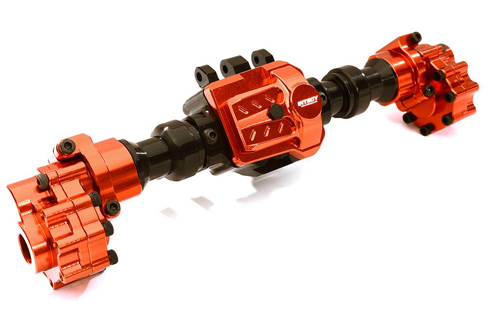 C28705BLACK Billet Machined Rear Portal, Axle Housings & Mounts for Traxxas TRX-4 Crawler - Image 1