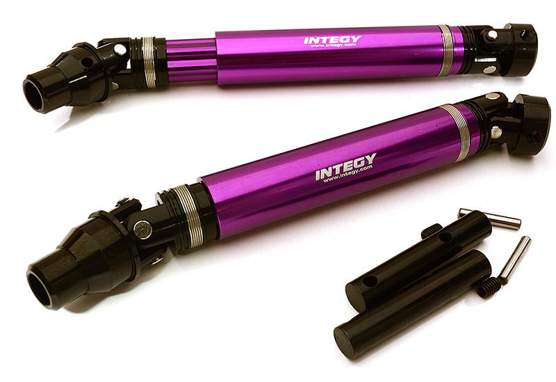 C28727PURPLE Billet Machined Alloy Universal Drive Shafts for Traxxas 1/10 E-Revo 2.0 8650 - Image 1