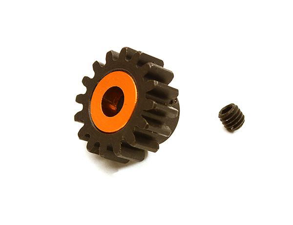 C28749ORANGE Machined 5mm Bore 16T Pinion Gear for Arrma 1/8 Kraton 6S BLX (MOD1) ARA310963 - Image 1