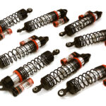 Machined Piggyback Shock Set (8) for Traxxas 1/10 Scale E-Maxx Brushless 3762A