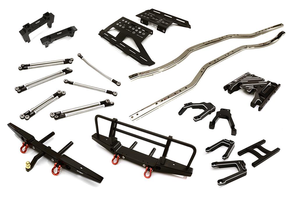C28760 Steel Ladder Frame Chassis Kit w/ Hop-up Parts Combo for Axial 1/10 SCX10 II - Image 1