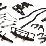Steel Ladder Frame Chassis Kit w/ Hop-up Parts Combo for Axial 1/10 SCX10 II