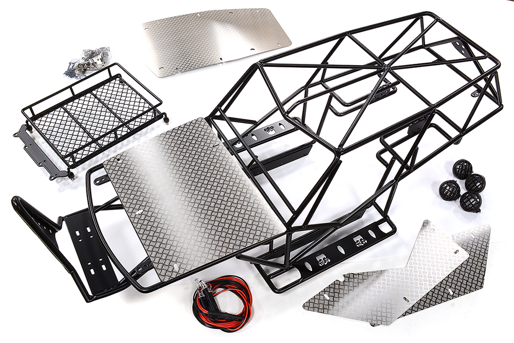 C28777BLACK Realistic Scale Roll Cage for 1/10 Axial Wraith 2.2 All Terrain Rock Racer - Image 1