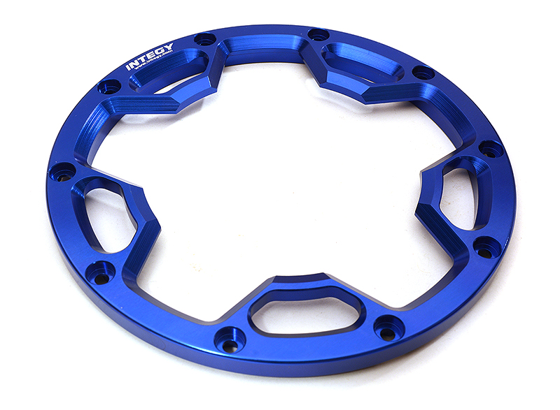 C28806BLUE Billet Machined Beadlock Ring Outside (1) for Losi 1/5 Desert Buggy XL-E - Image 1