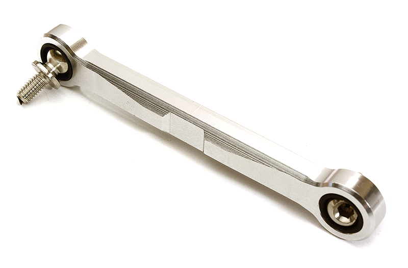 C28859SILVER Billet Machined Silver Servo Link for Losi 1/5 Desert Buggy XL-E - Image 1