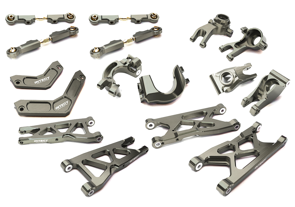 C28861GREY Grey Billet Machined Suspension Upgrade Kit for Arrma 1/10 Granite 4X4 3S BLX - Image 1