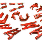 Red Billet Machined Suspension Upgrade Kit for Arrma 1/10 Granite 4X4 3S BLX