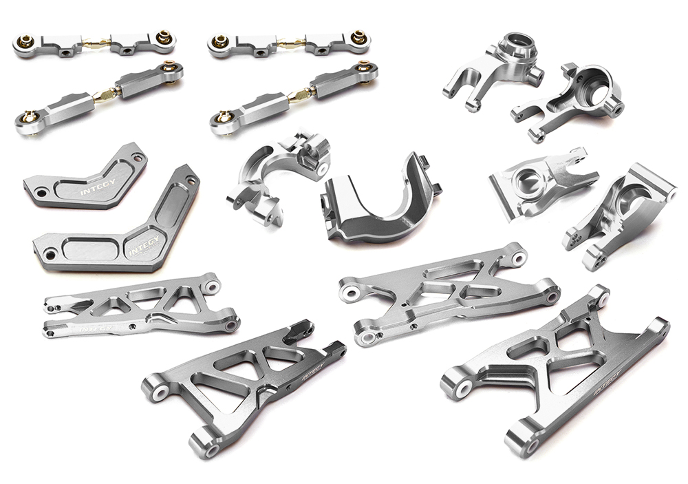 C28861SILVER Silver Billet Machined Suspension Upgrade Kit for Arrma 1/10 Granite 4X4 3S BLX - Image 1