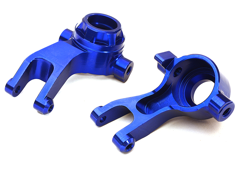 C28864BLUE Billet Machined Steering Knuckles for Arrma 1/10 Granite 4X4 3S BLX AR330469 - Image 1