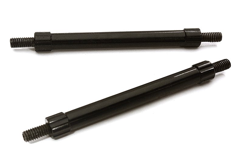 C28879BLACK Billet Machined 55mm Aluminum Linkages (2) M4 Threaded for 1/10 Scale Crawler - Image 1