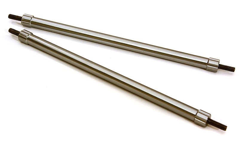 C28899GUN Billet Machined 130mm Aluminum Linkages (2) M3 Threaded for 1/10 Scale Crawler - Image 1