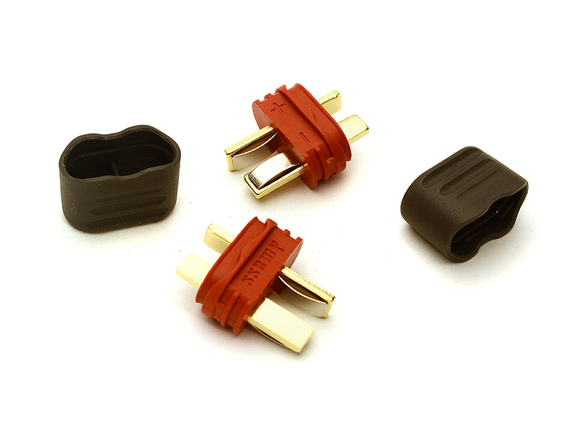 C28923 T-Style Type Plug Sheathed Connector Set (2) Male - Image 1