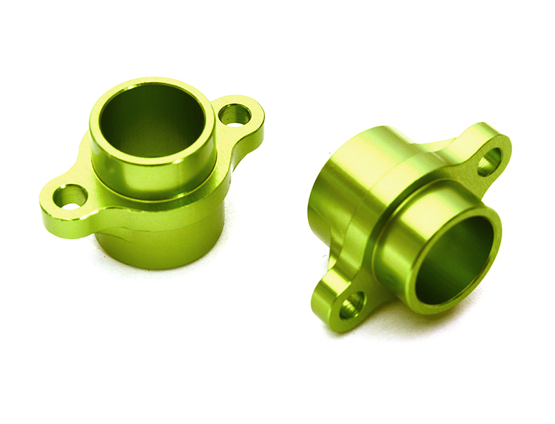C28962GREEN Billet Machined Rear Hub Carriers for Tamiya T3-01 Dancing Rider - Image 1