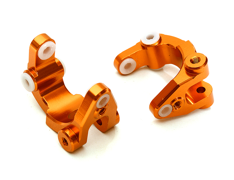 C28987ORANGE Machined Caster Blocks for Arrma 1/10 Granite Voltage 2WD Mega Truck AR330432 - Image 1