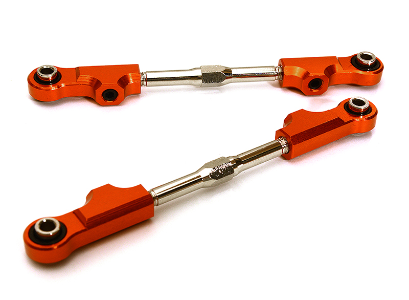 C28988ORANGE Machined Rear Upper Links for Arrma 1/10 Granite Voltage 2WD Mega Truck AR330431 - Image 1