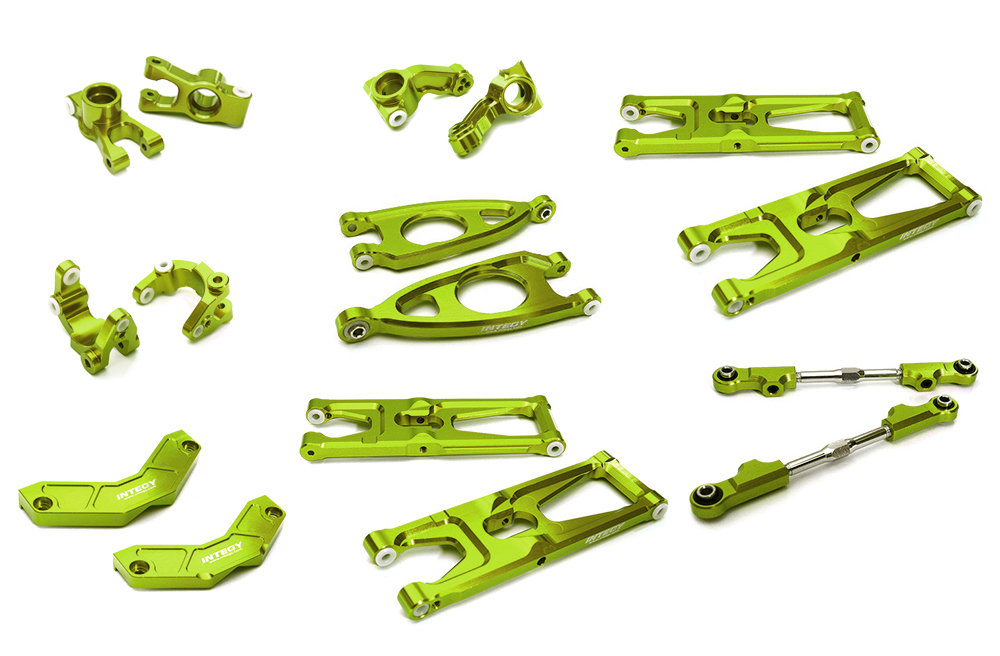 C28999GREEN Billet Machined Suspension Kit for Arrma 1/10 Granite Voltage 2WD Mega Truck - Image 1