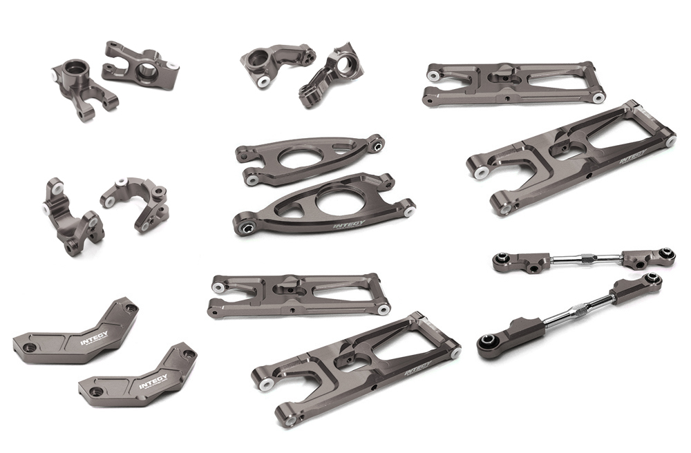 C28999GREY Billet Machined Suspension Kit for Arrma 1/10 Granite Voltage 2WD Mega Truck - Image 1