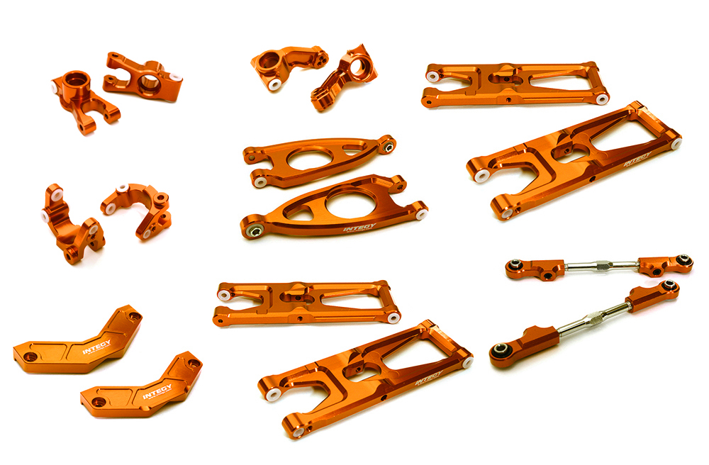 C28999ORANGE Billet Machined Suspension Kit for Arrma 1/10 Granite Voltage 2WD Mega Truck - Image 1