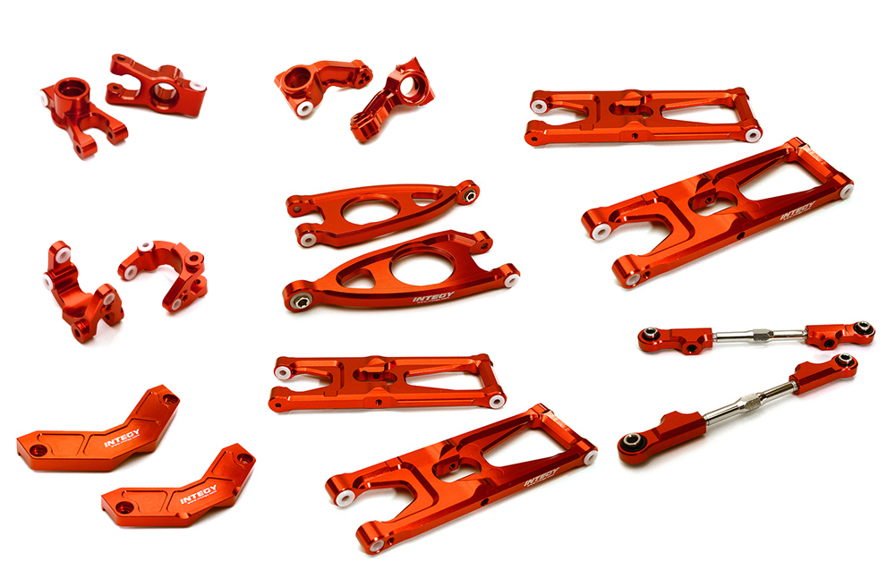 C28999RED Billet Machined Suspension Kit for Arrma 1/10 Granite Voltage 2WD Mega Truck - Image 1