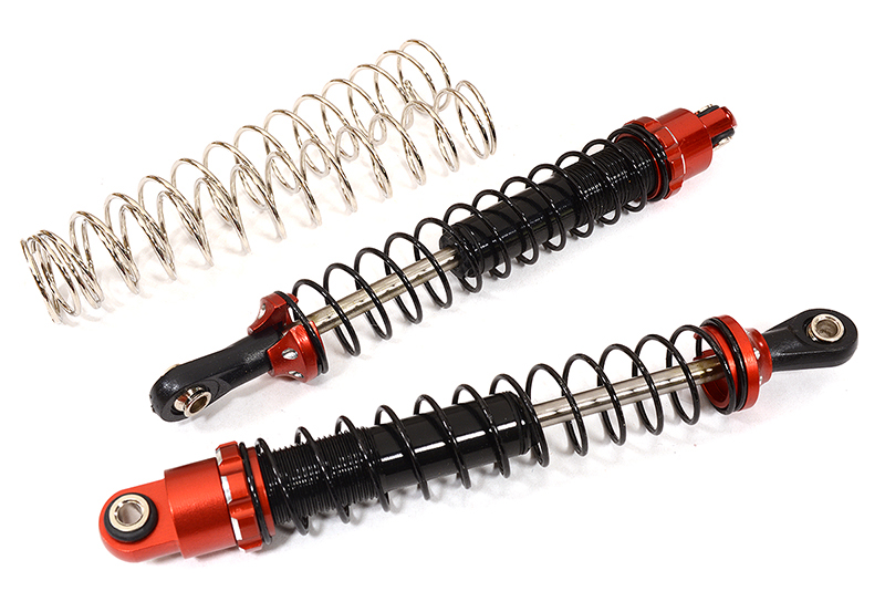 C29044RED Billet Machined Shock Set (2) for 1/10 Scale Off-Road R/C (L=110mm) - Image 1