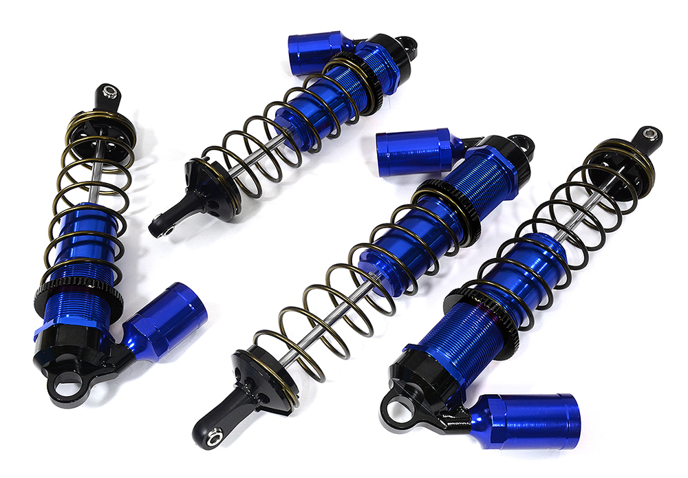 C29089BLUE Machined Piggyback Shock Set for Arrma 1/8 Kraton 6S BLX ARA330621 ARA330622 - Image 1