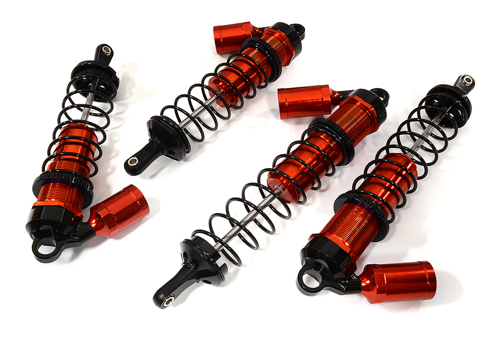 C29089RED Machined Piggyback Shock Set for Arrma 1/8 Kraton 6S BLX ARA330621 ARA330622 - Image 1
