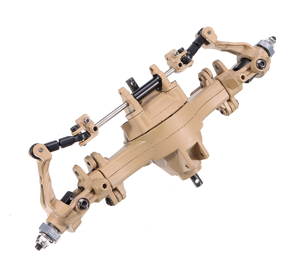 C29116 Beam Front Axle Assembly 8ASS-P0017 Yellow for HG-P801 1/12 8X8 RC Truck - Image 1