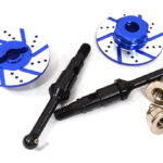 Billet Machined Rear Drive Shaft w/Disc Brake (2) for Tamiya T3-01 Dancing Rider