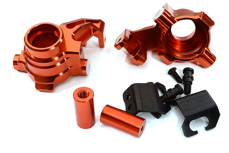 C29145RED Snowmobile & Sandmobile Option Front Steering Blocks for Traxxas 1/10 Maxx - Image 1