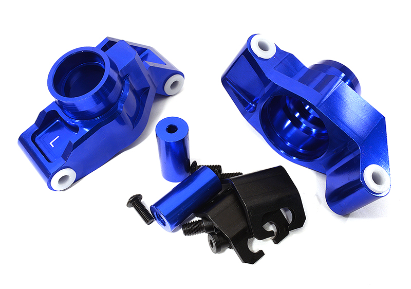 C29146BLUE Snowmobile & Sandmobile Option Rear Hubs for Traxxas 1/10 Maxx - Image 1