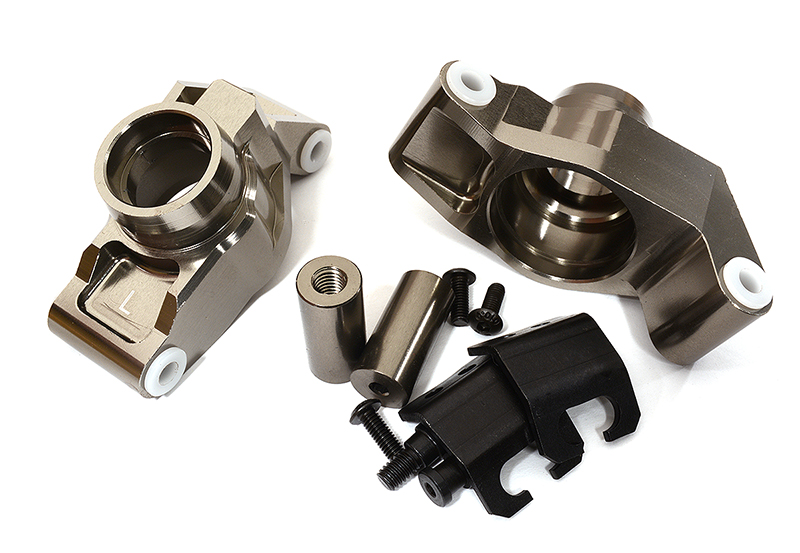 C29146GREY Snowmobile & Sandmobile Option Rear Hubs for Traxxas 1/10 Maxx - Image 1