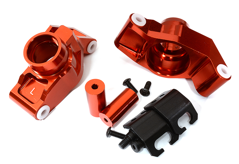 C29146RED Snowmobile & Sandmobile Option Rear Hubs for Traxxas 1/10 Maxx - Image 1