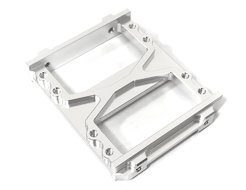 C29317SILVER Billet Machined Servo Mount for Element RC 1/10 Scale Enduro Sendero - Image 1
