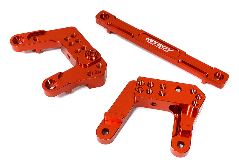 C29323RED Billet Machined Rear Shock Mounts for Element RC 1/10 Scale Enduro Sendero - Image 1